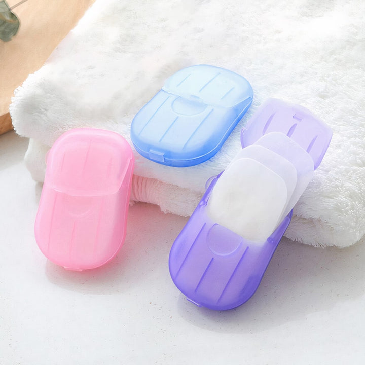 Portable Hand-Washing Soap Paper (5 Packs/100 Sheets)