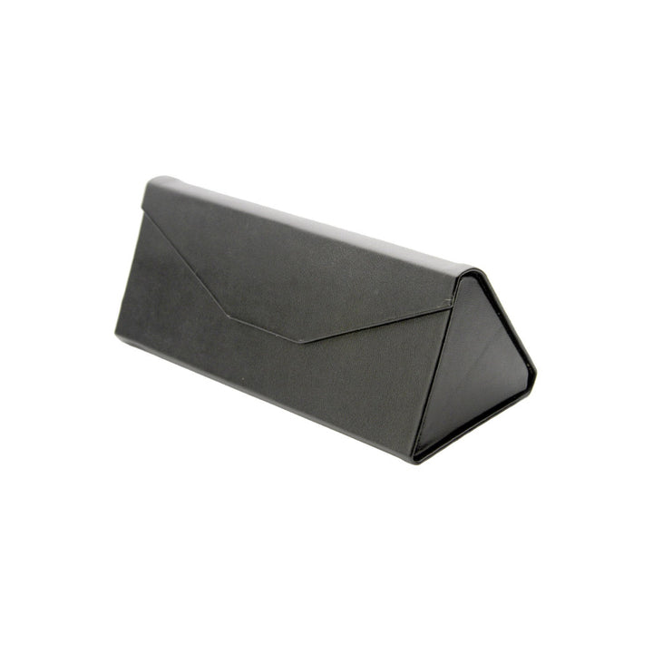 Matte Black Folding Triangle Sunglasses Case