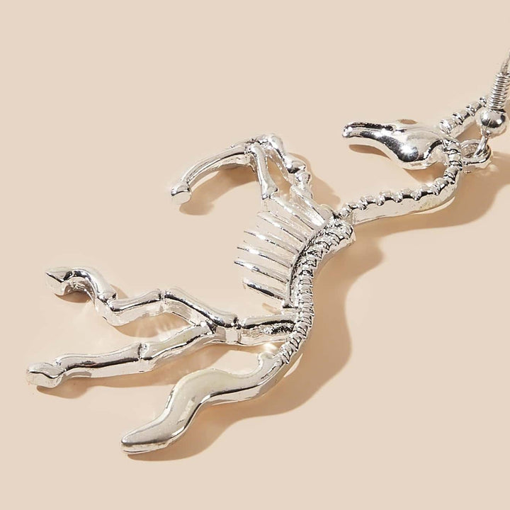 Unicorn Skeleton Earrings